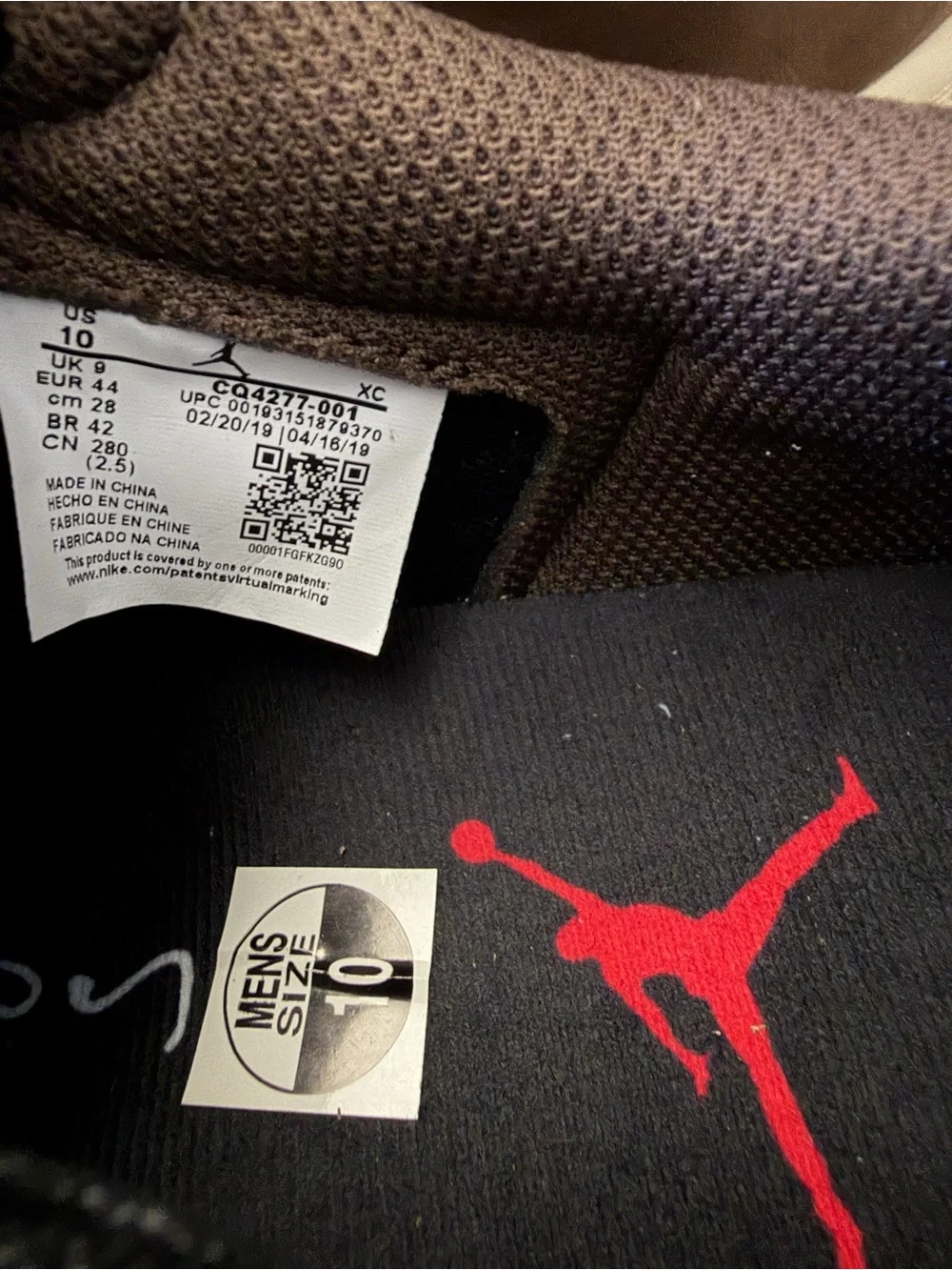 Size 10 - Jordan 1 x Travis Scott Low Mocha(Authentic)